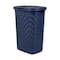 Mind Reader 60L Hamper Laundry Basket with Cutout Handles, Navy